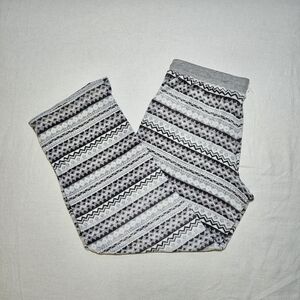 Nautica Gray and White Patterned Pajama Pants